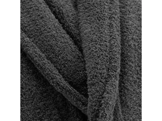Peignoir absorbant en coton - Gris anthracite - Taille unique