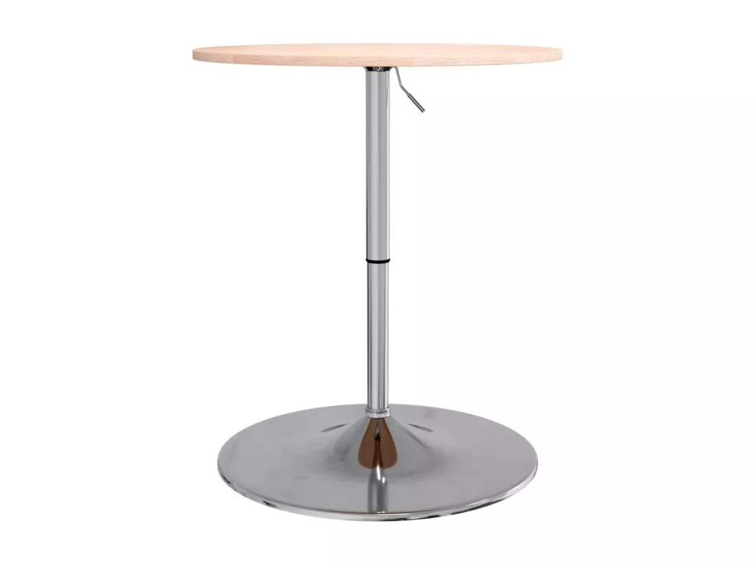 Table de bar Ø60x89,5 cm bois massif de chêne