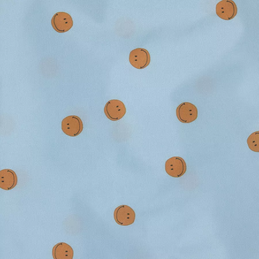 LÄSSIG Frühstücksbeutel, Happy Rascals Smile sky blue 2 Stück