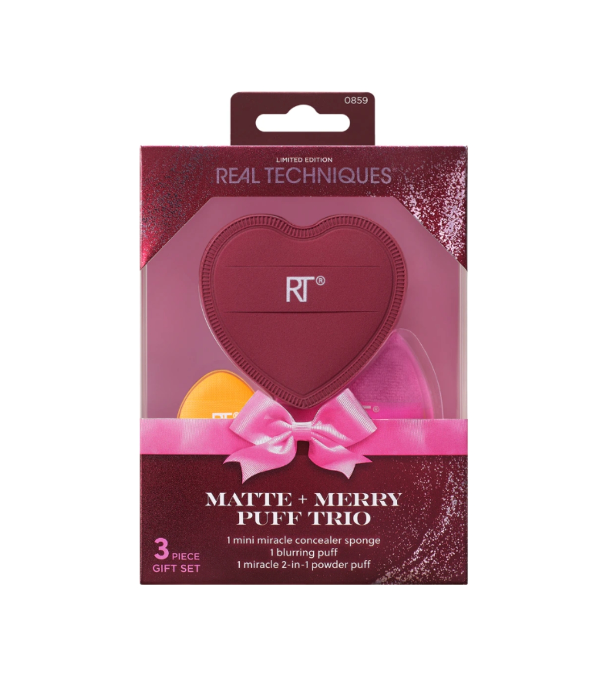 Real Techniques - *Holidays 25* - Conjunto de Pincéis de Maquiagem Matte + Merry Trio
