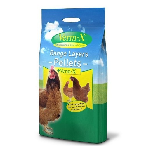 Verm-X pellets para galinhas poedeiras