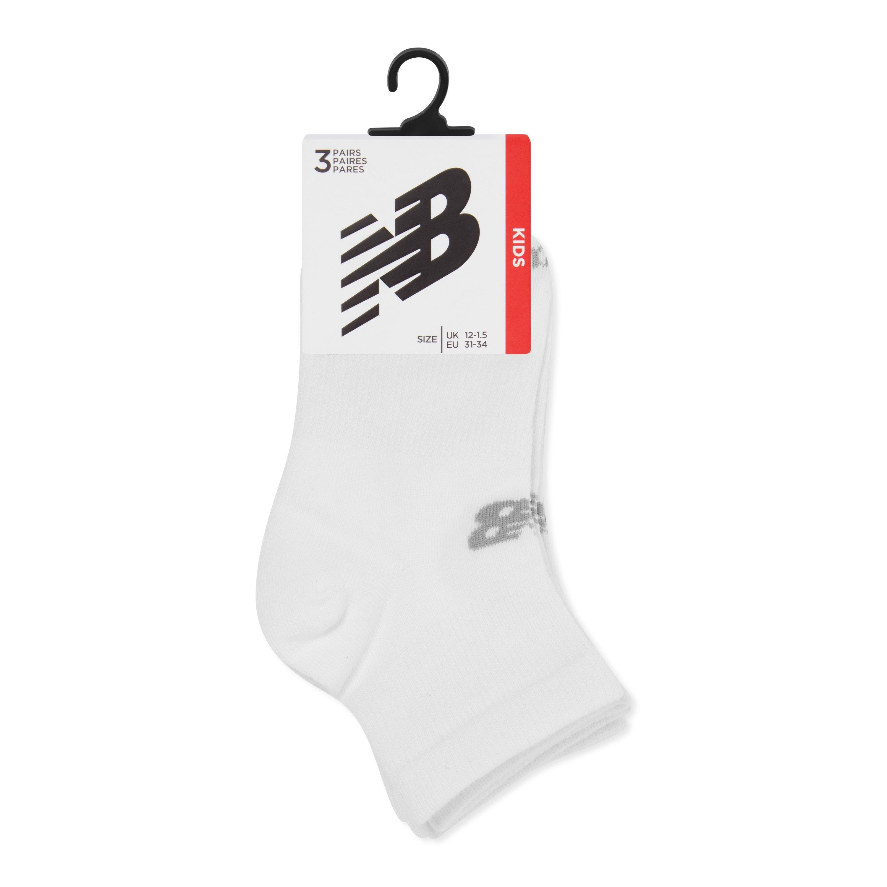 New Balance 3 Pack Ankle Socks Juniors