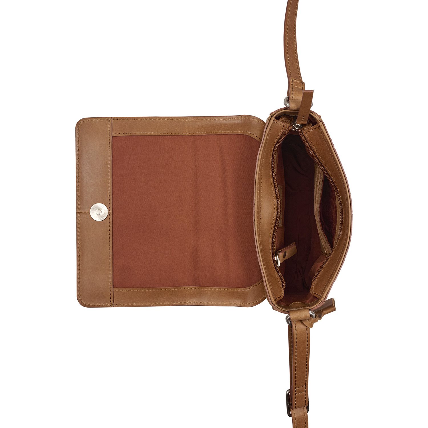 Burkely Cool Colbie Crossbody Bag cognac
