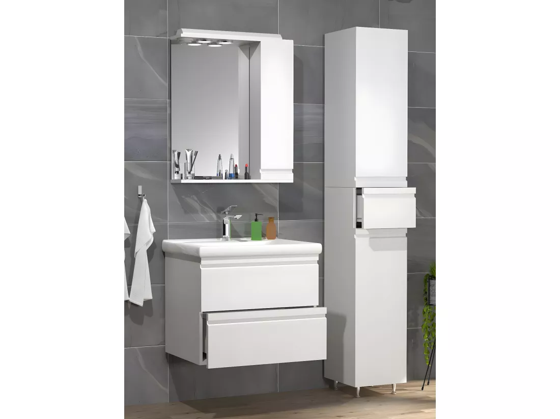 Plan de toilette 4 pièces Lavabo Silora L