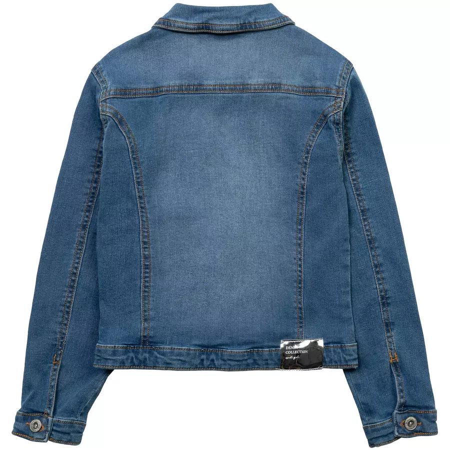 MINOTI Jeansjacke mit Aufnähern Denim-Blau