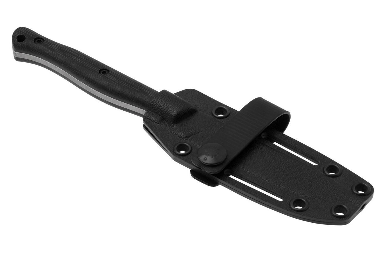 White River Exodus 4 Black Canvas Micarta, Kydex schede, bushcraftmes, Jacob Peterson design