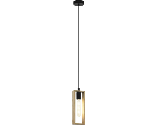 Hanglamp, 1-lichts, H 110 cm, zwart