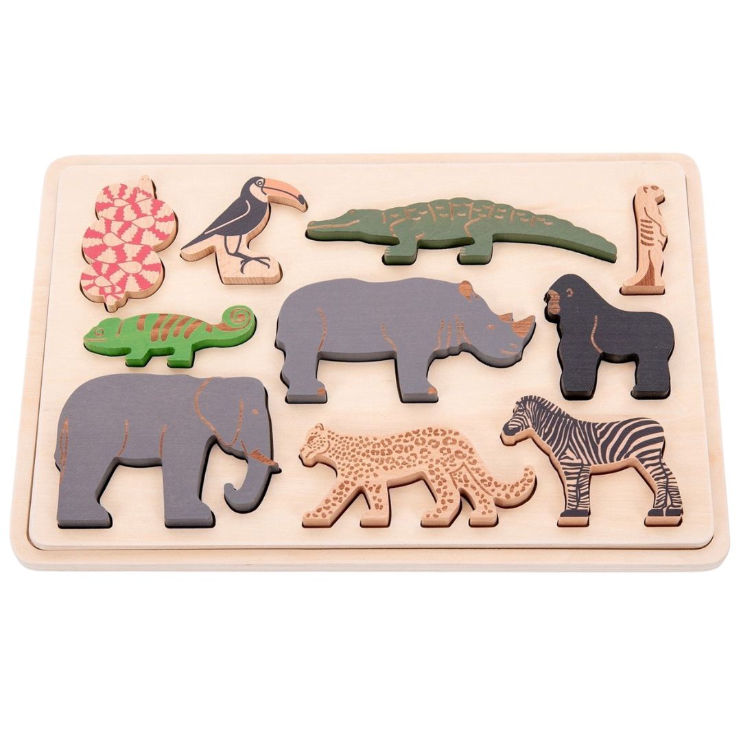 tickit puzzel safaridieren - 10st