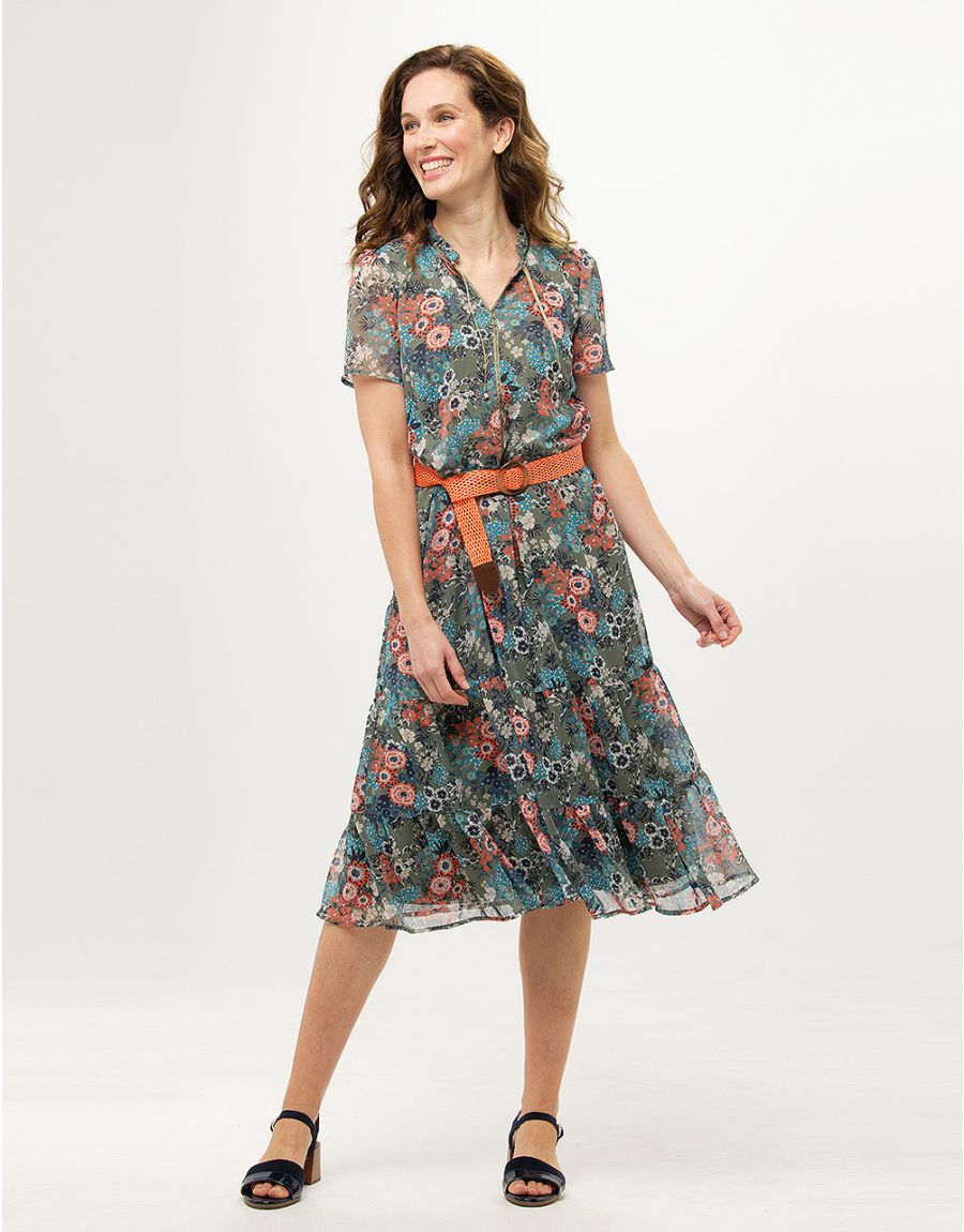 Robe longue imprimée