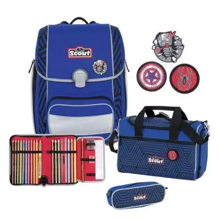 Scout Genius Schulranzenset Heroes, 4-teilig