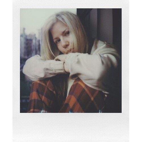 Appareil photo instantané Polaroid Flip + pack de film couleur (8 photos) - Blanc