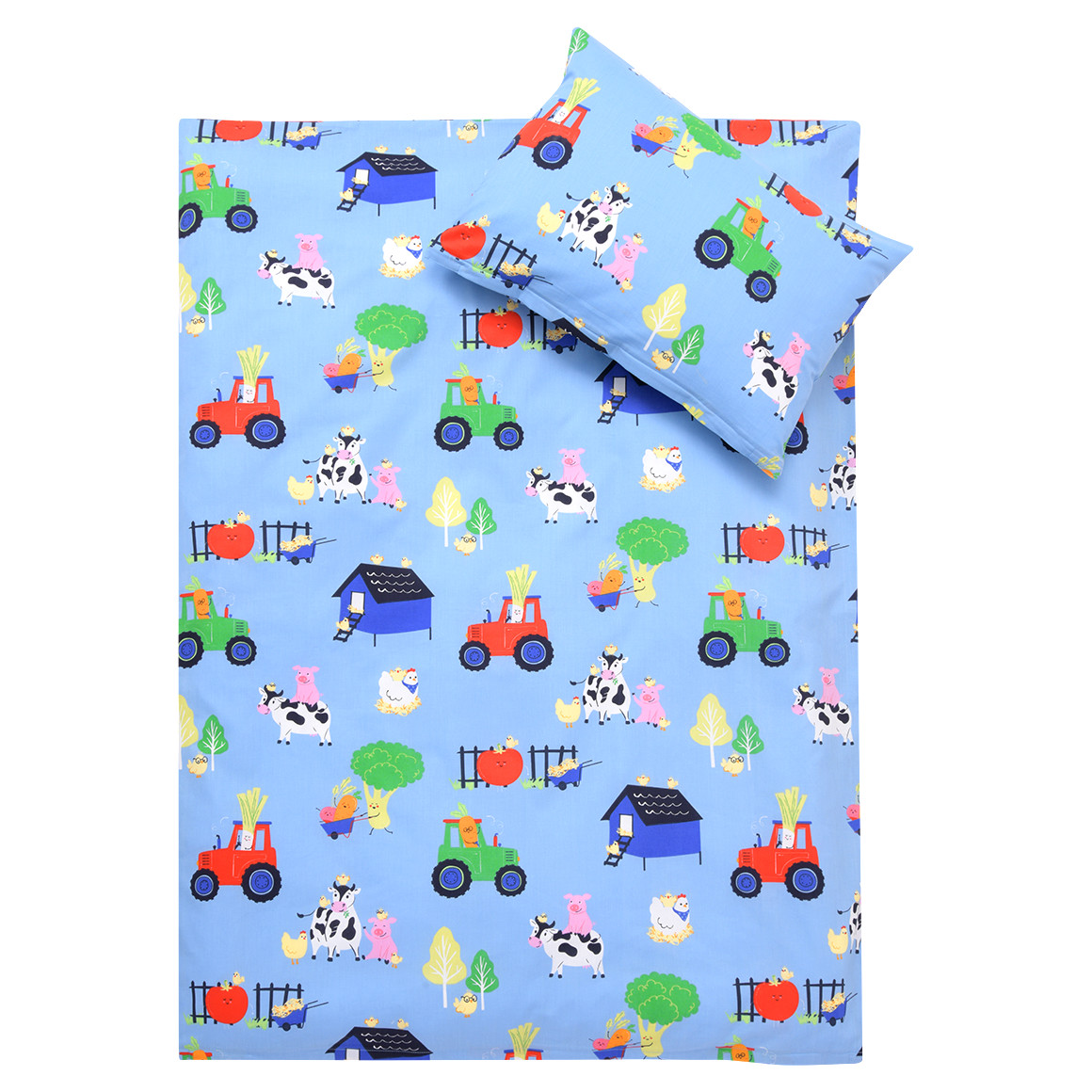 Topomini Renforcé Kinder Bettwäsche 100x135 cm hellblau