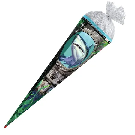 Roth Schultüte Hai 85cm 6-eckig