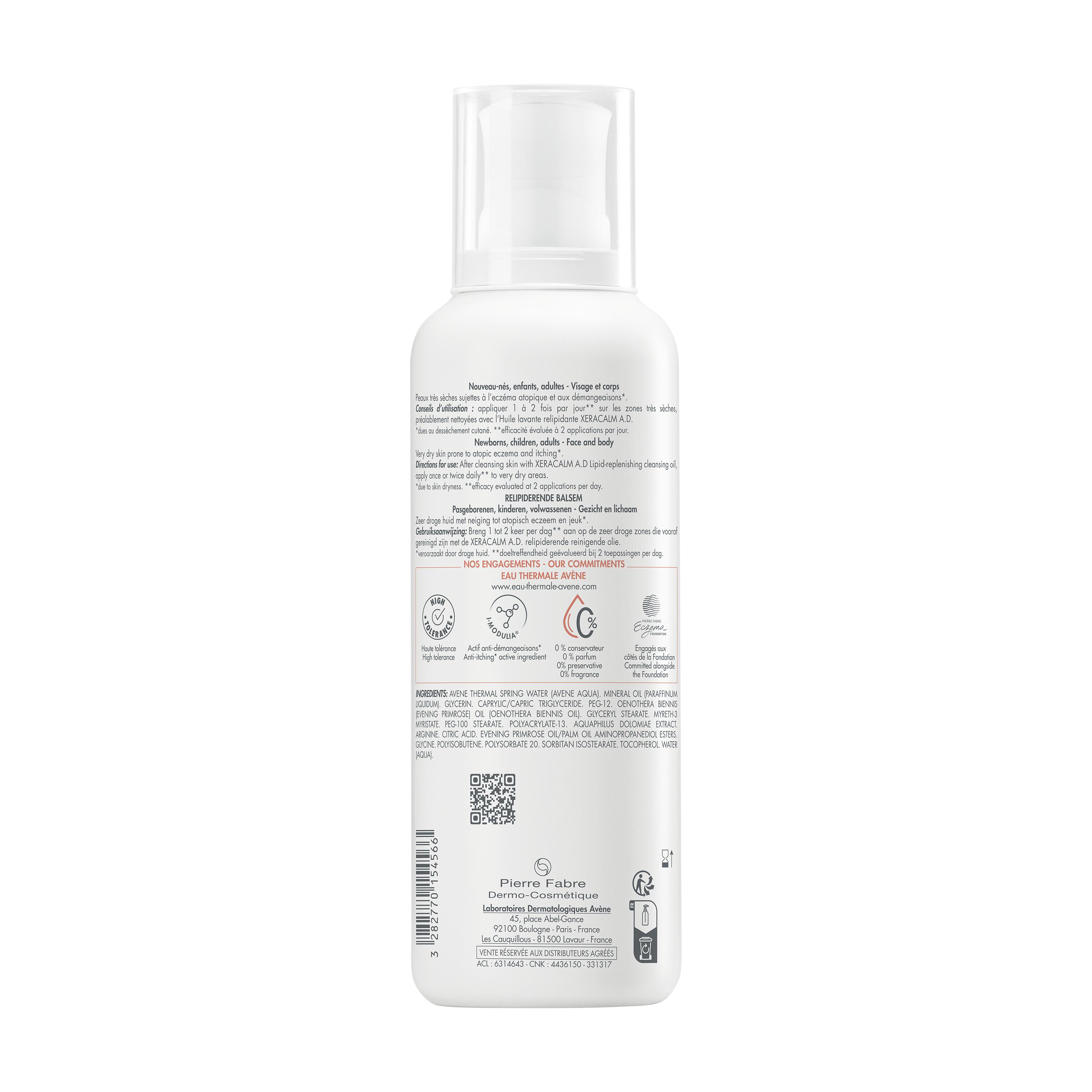 AVENE XeraCalm A.D Balsam<br>400 ml, Dispenser, Balsam, rückfettend