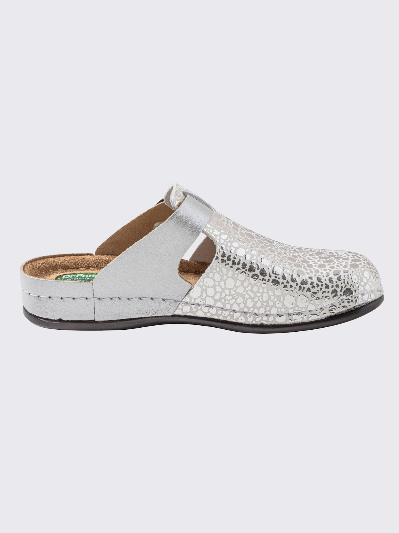 Chaussons cuir vachette gaufré