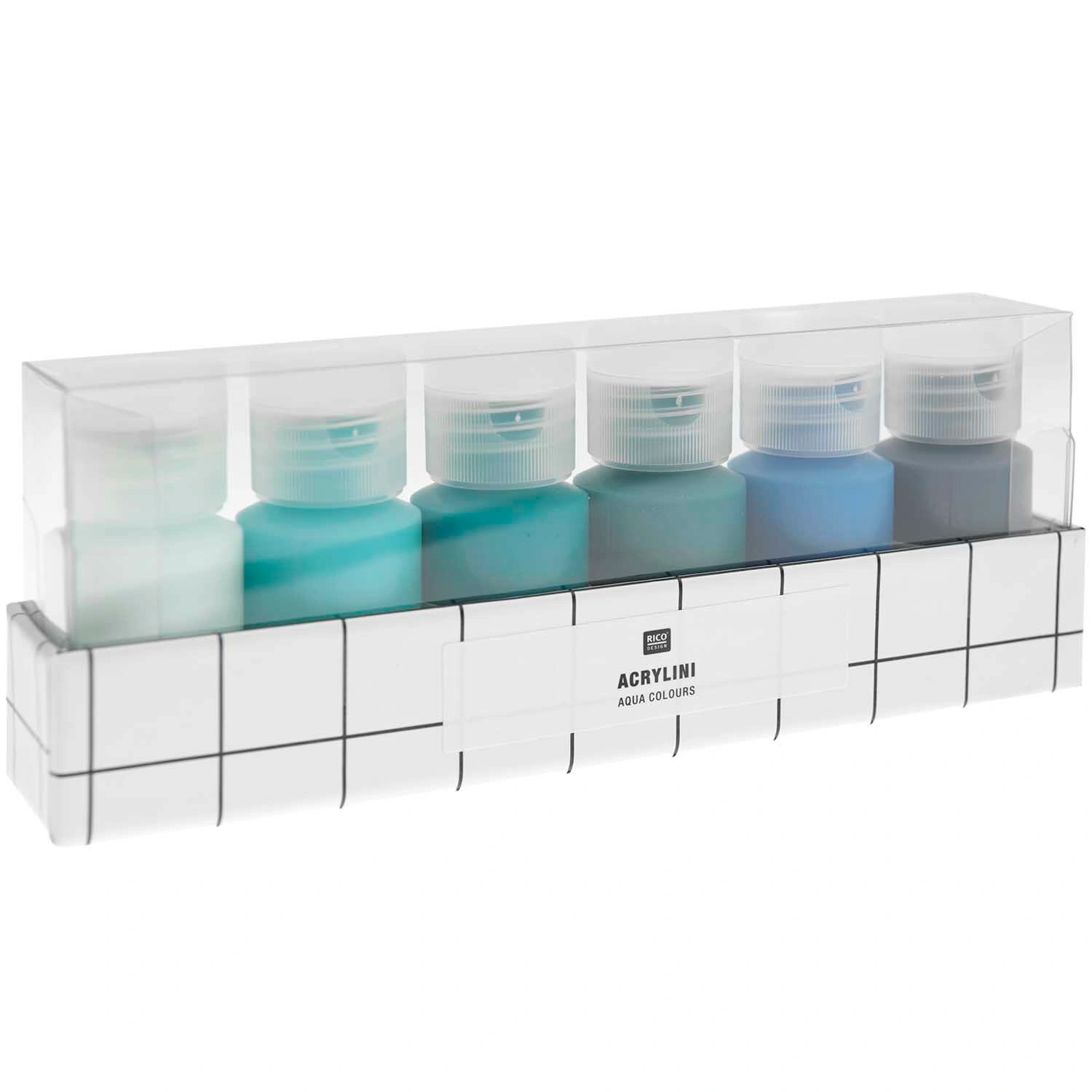 Acryl-Farben ACRYLINI (6x22ml) in aqua