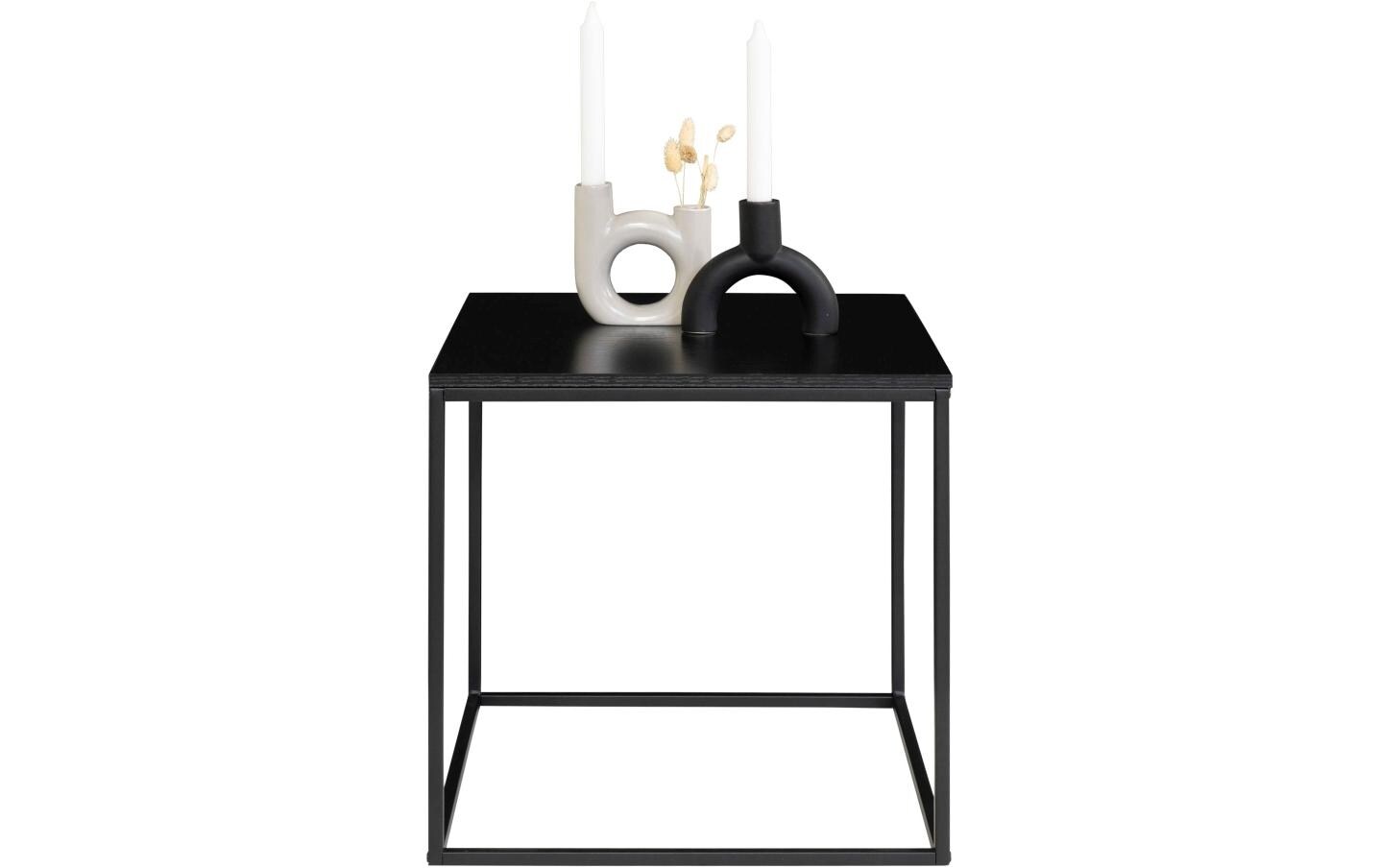 Beistelltisch Vita 45 x 45 cm, SchwarzQuadratischer Couchtisch