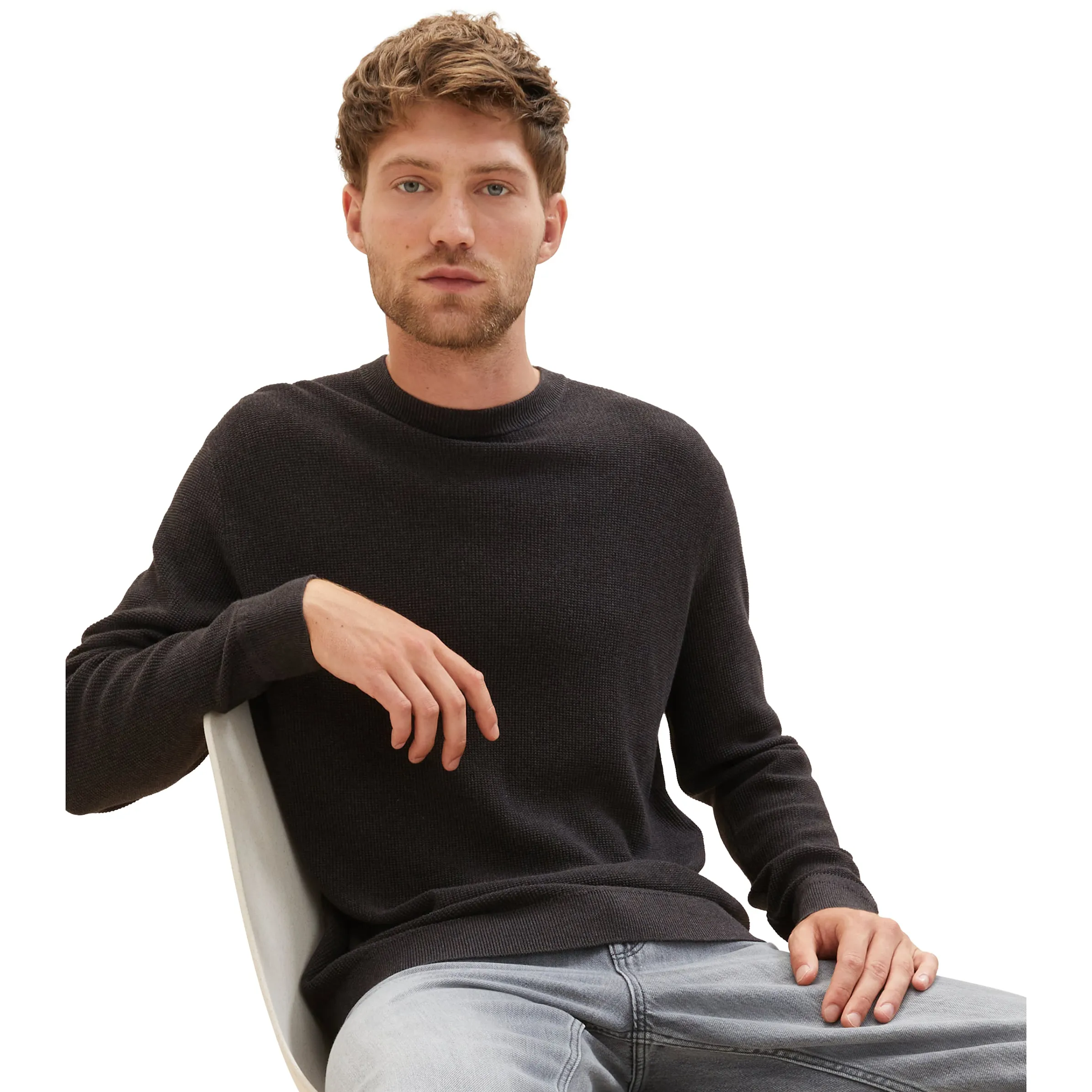 Herren Pullover mit Struktur