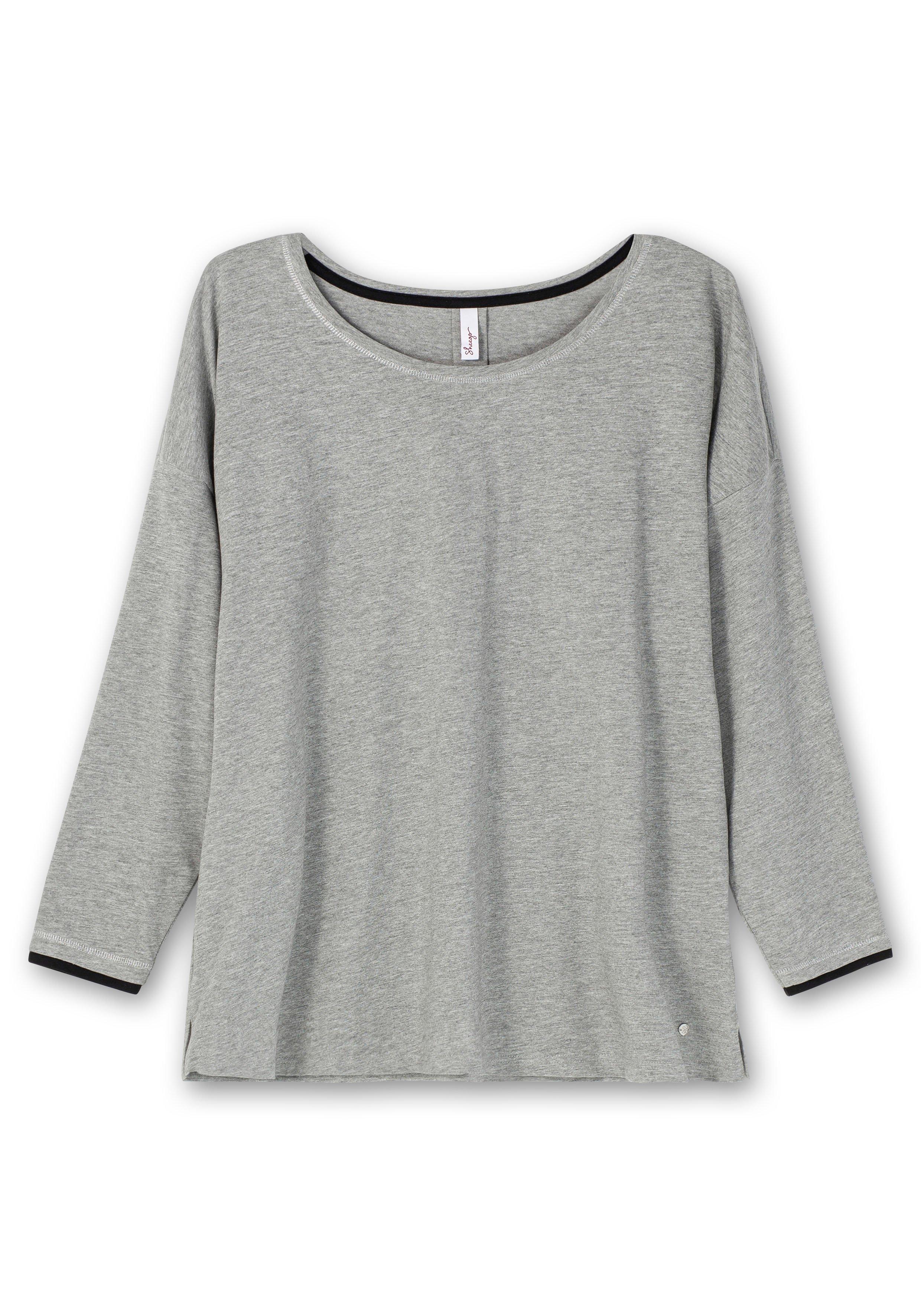 Jerseyshirt mit Rundhals und Falte im Rücken
