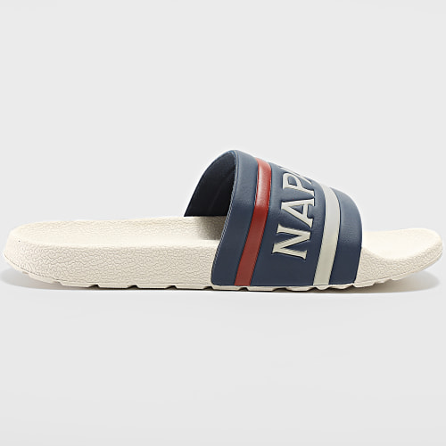 Claquettes Stream White Navy