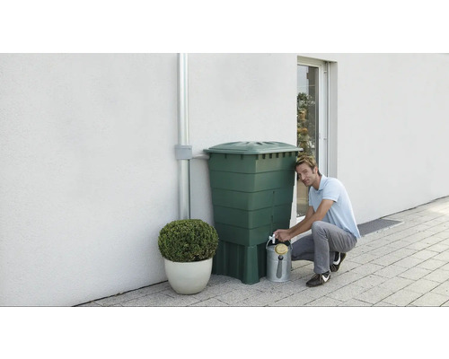 GARANTIA rechthoekige regenton met deksel, 300 liter