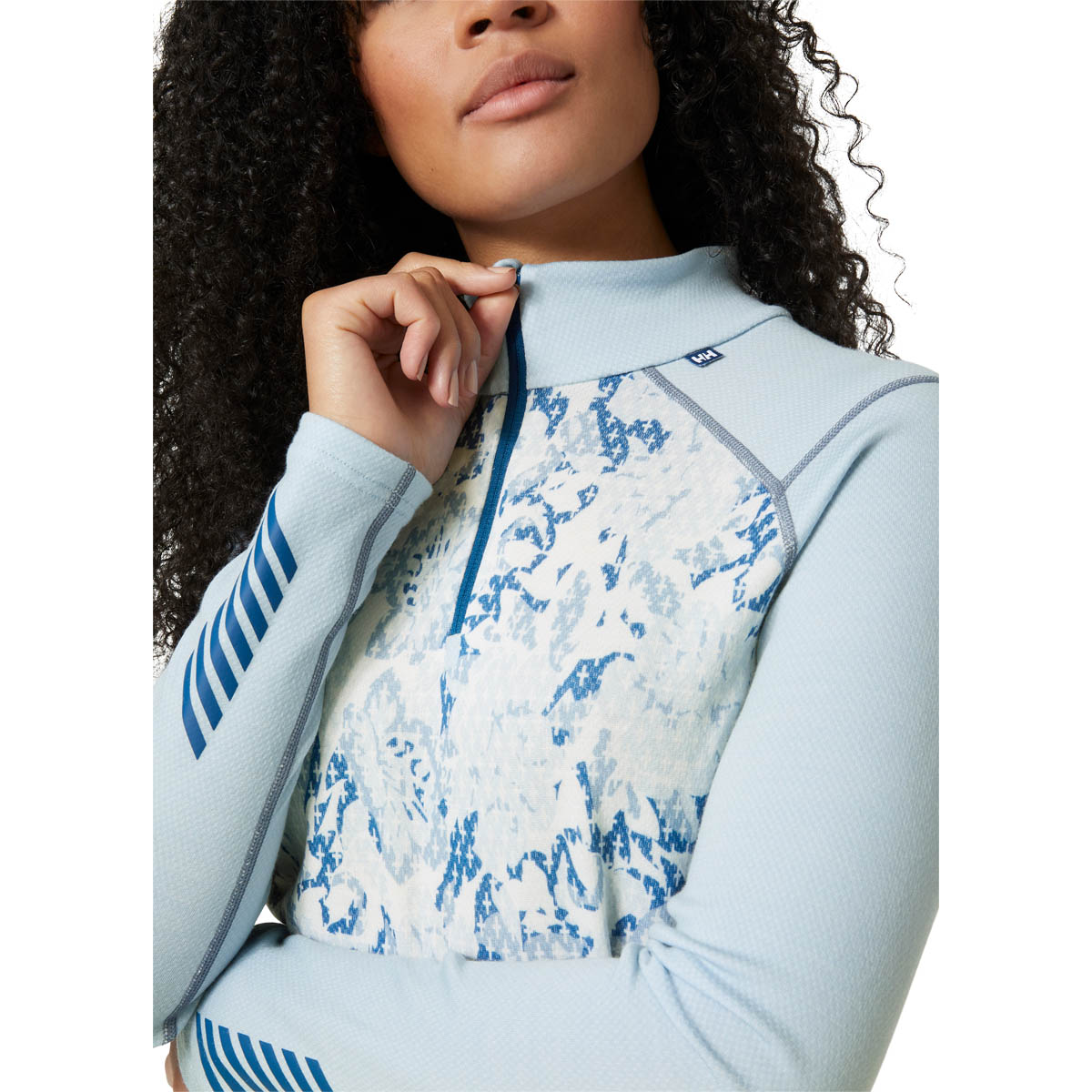 Helly Hansen Lifa Merino Midweight Graphic 1/2 Zip Skiundertrøje Dame