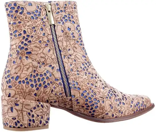 Mascolori beige combi 14012 - maat 42 enkellaars beige combi - maat 42 Calandschoen