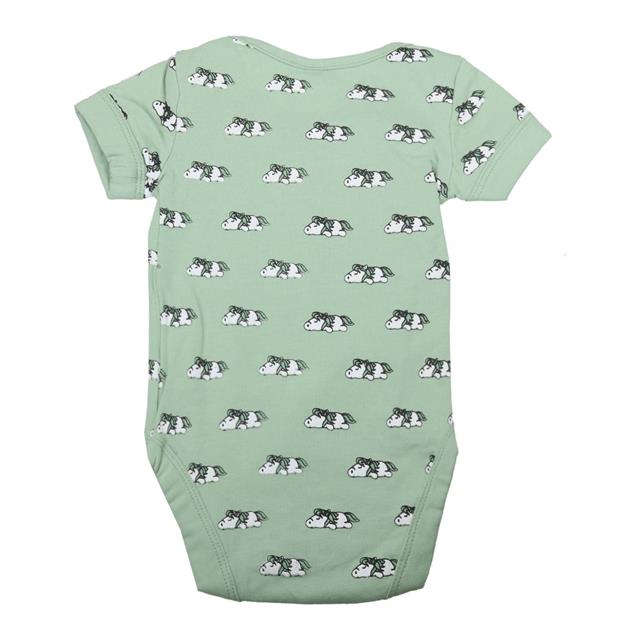 Romper Epplejeck EJSleeping White Foal Groen