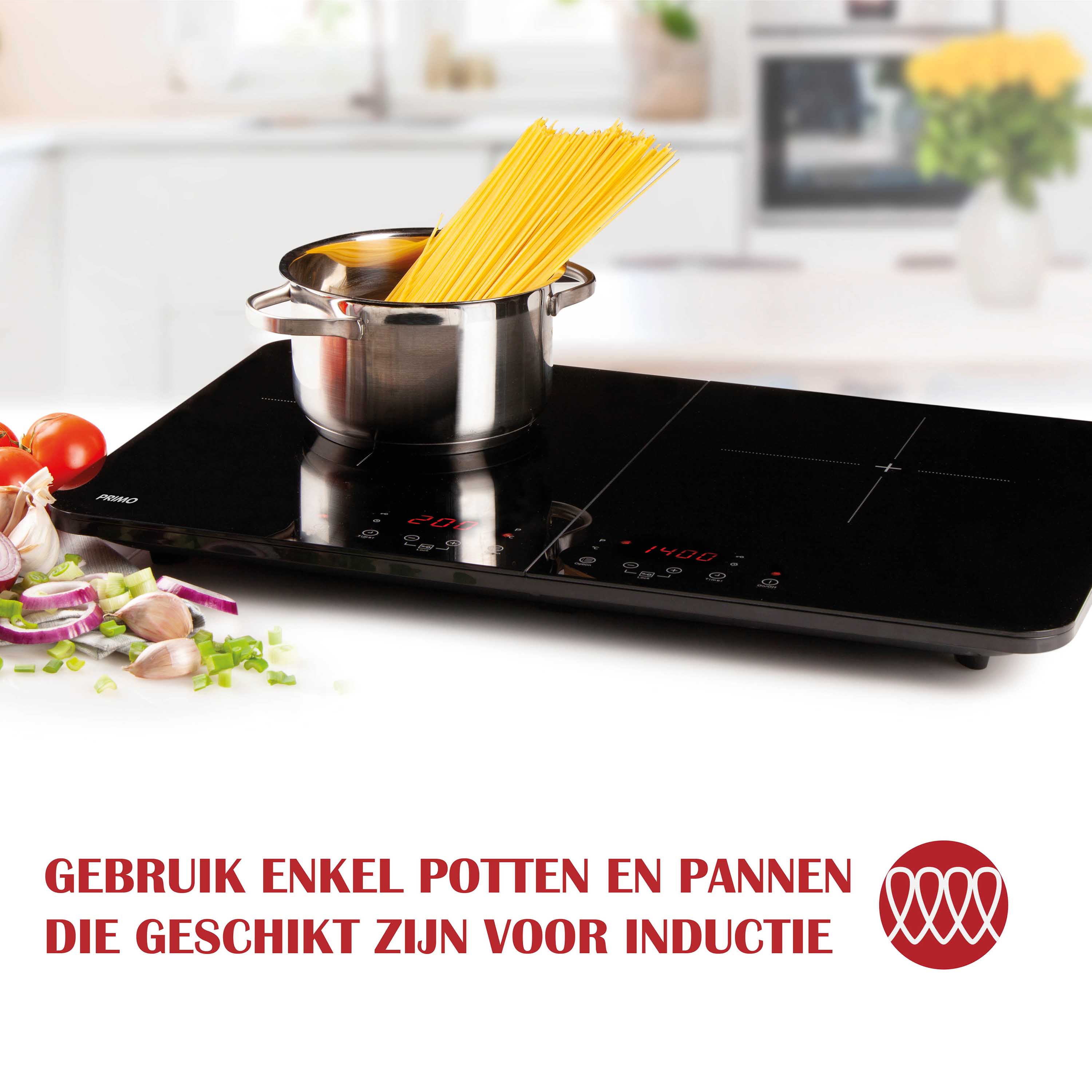 PRIMO PR301IKP dubbele inductiekookplaat