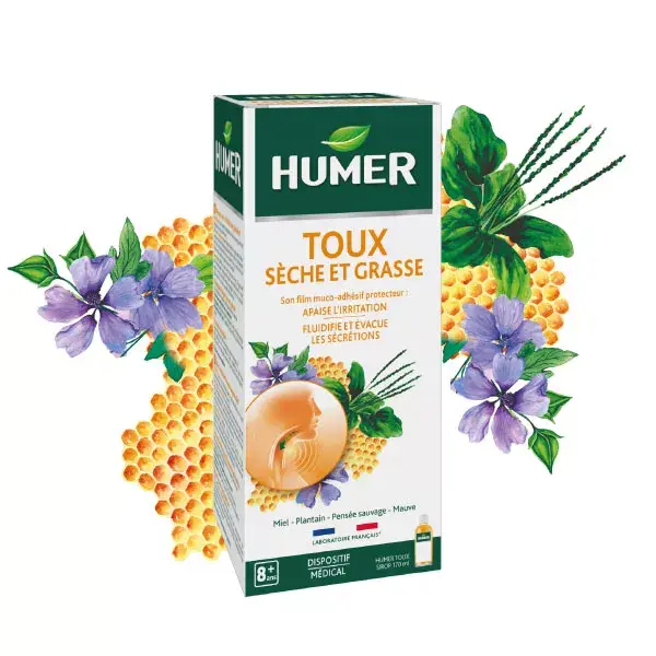 Xarope para Tosse Humer - Mel, Tanchagem, Alcaçuz, a partir dos 8 anos de idade, 170ml