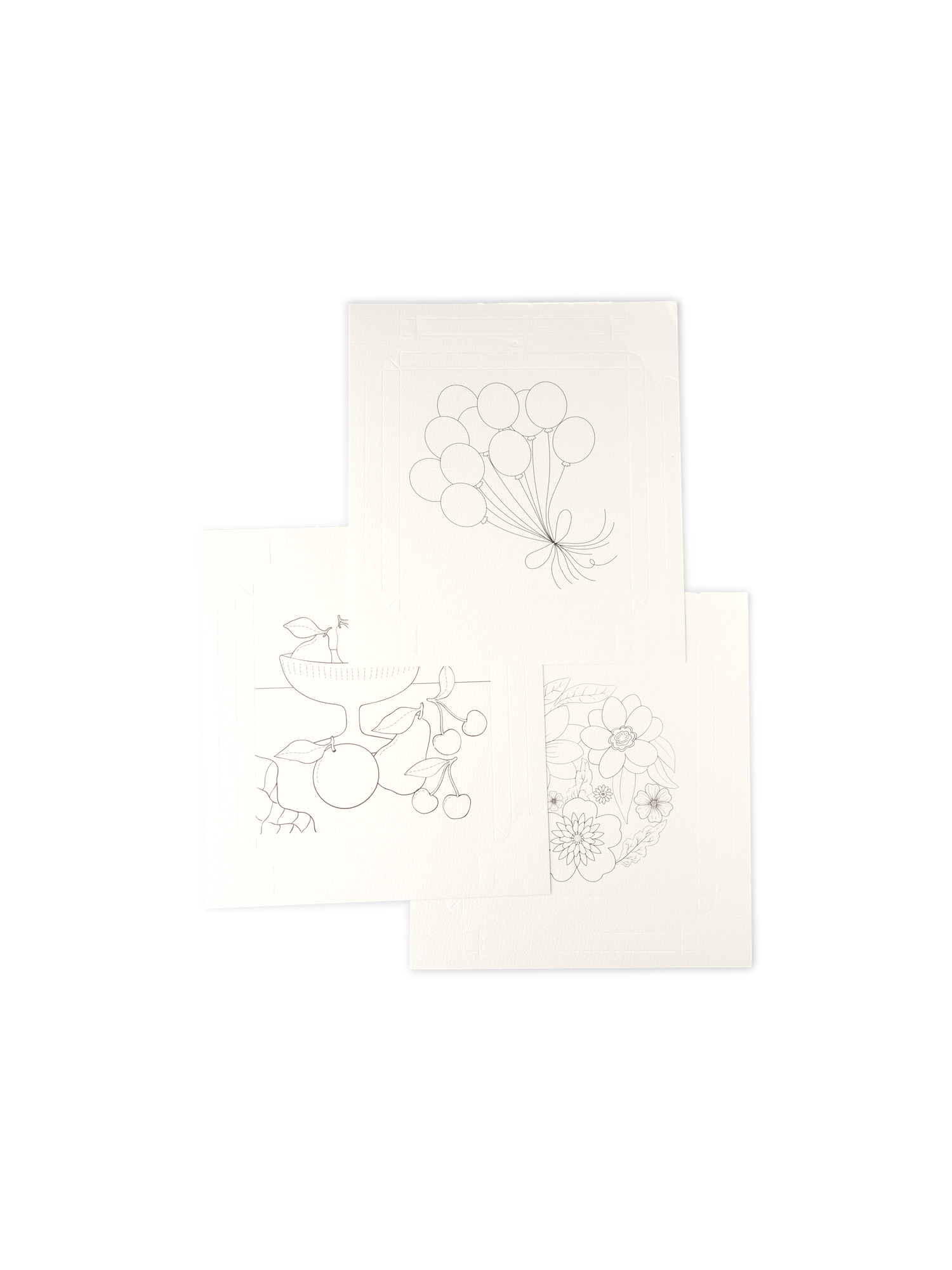 Akvarellærredsblok 20 x 20  | Papir.  | White