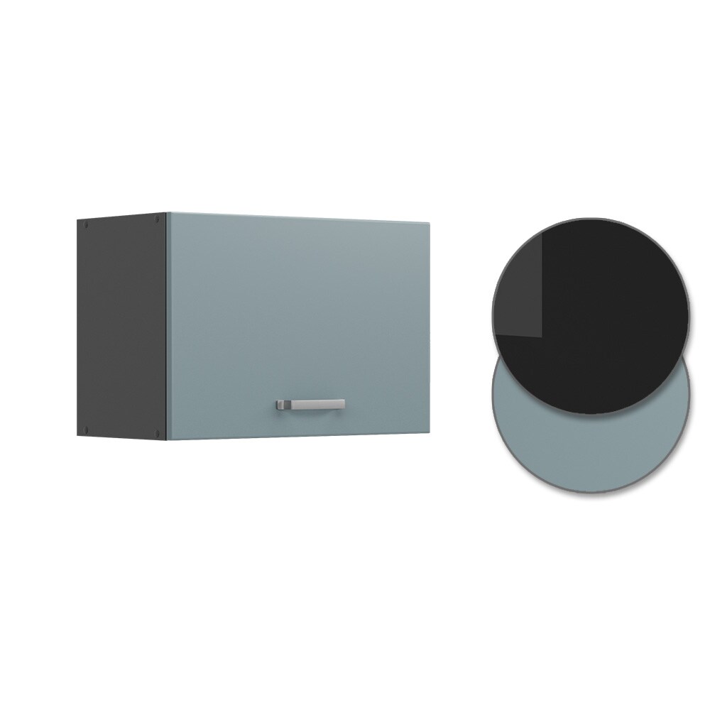 Vicco Hängeschrank flach Küchenschrank R-Line Solid Anthrazit Blau Grau 60 cm modern