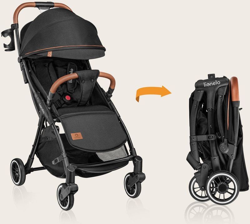 Lionelo Buggy Julie One Kinderwagen Premium Automatisch opvouwen Wandelwagen tot 22 kg Comfortabele zitje