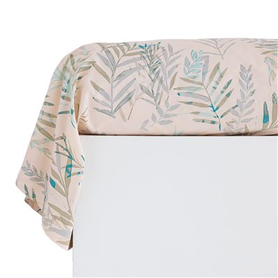 Linge de lit feuillage aquarelle