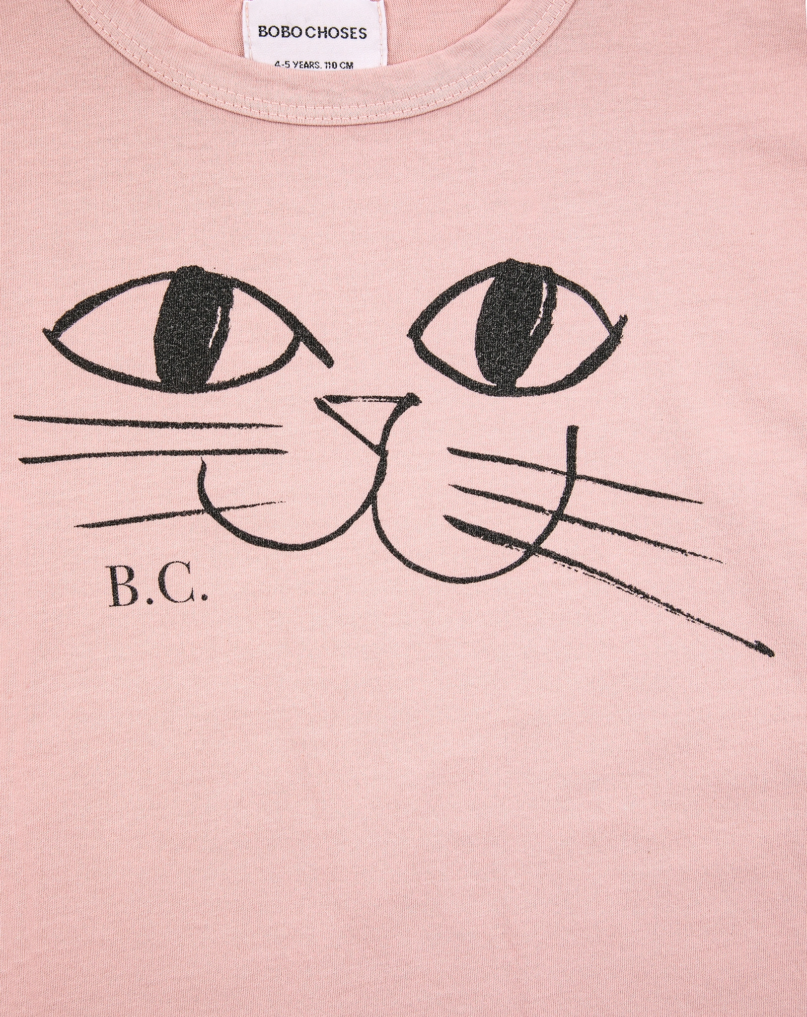 Langarm-Shirt SMILING CAT in rosa