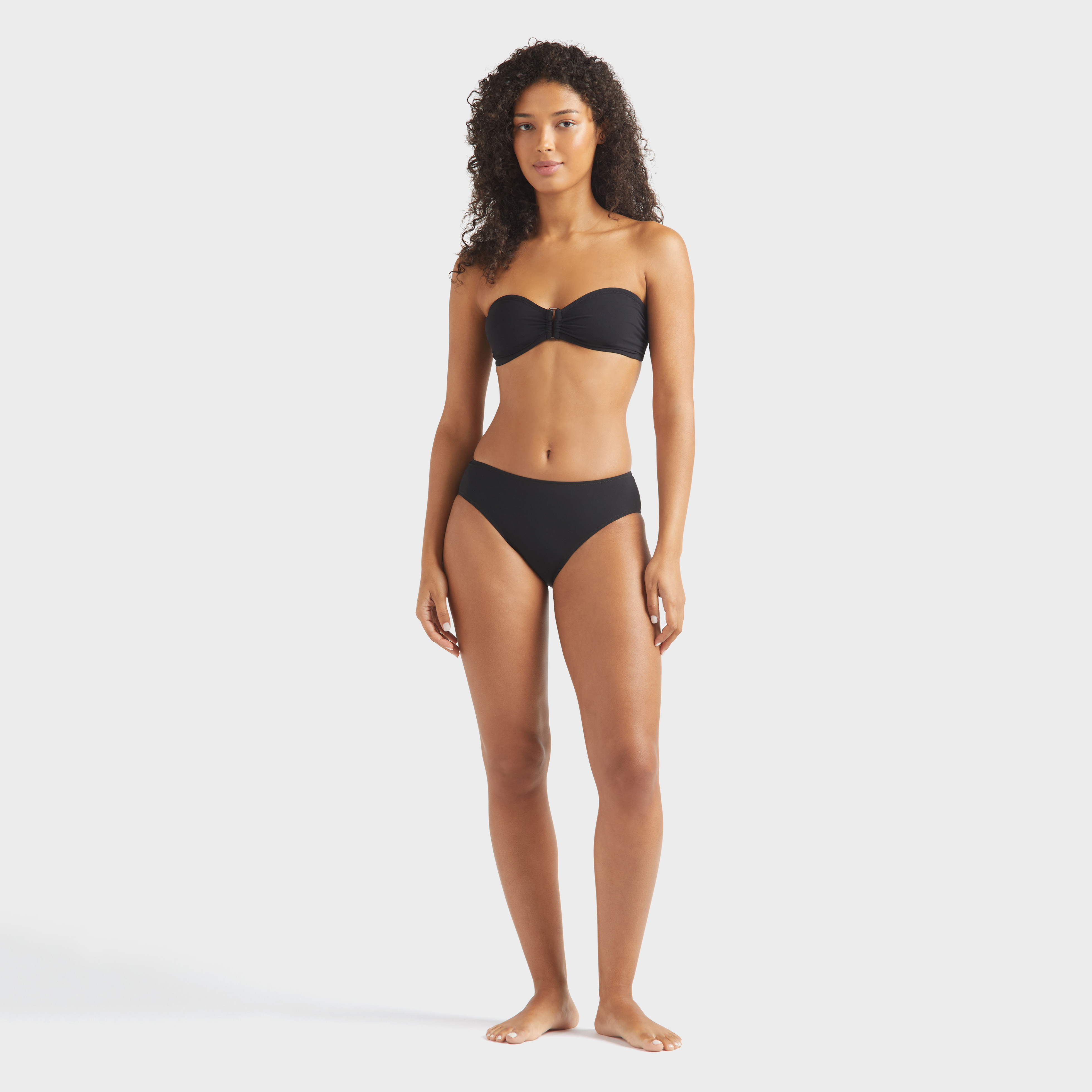 Haut de maillot de bain bandeau femme uni