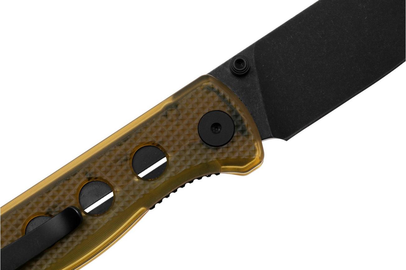 QSP Knife Canary Folder QS150-J2 Black, Ultem, zakmes