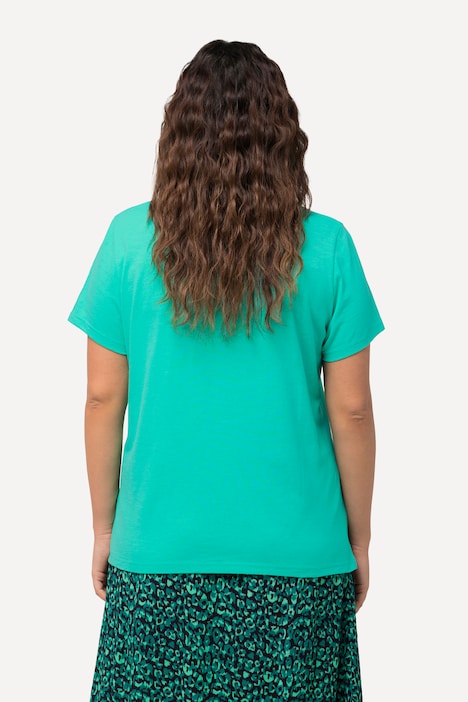 T-Shirt, Stickerei, Regular, Rundhals, Halbarm