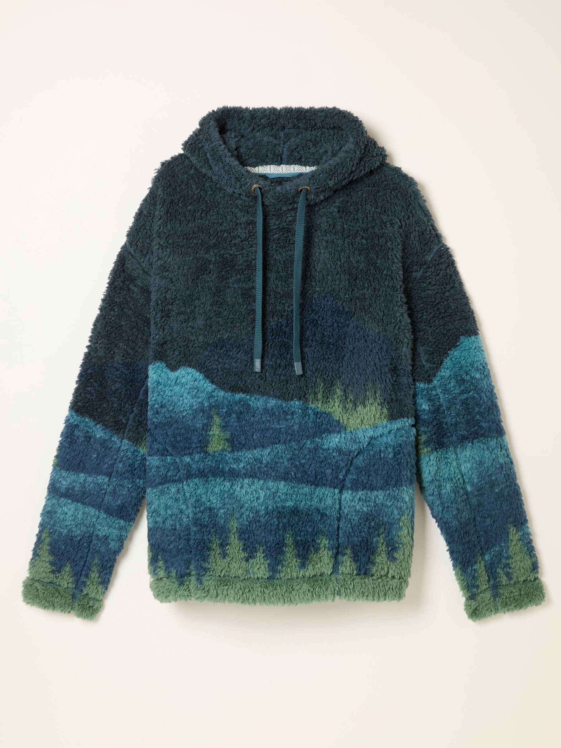 FatFace Landscape Scene Snuggle Fleece Hoodie
