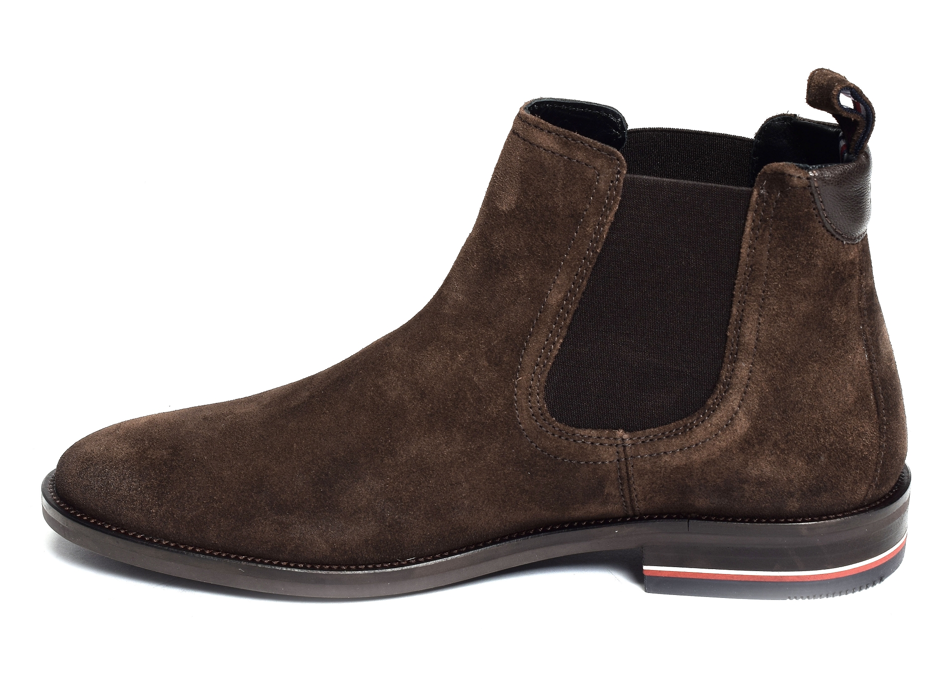 Signature hilfiger suede chelsea 4175 marron
