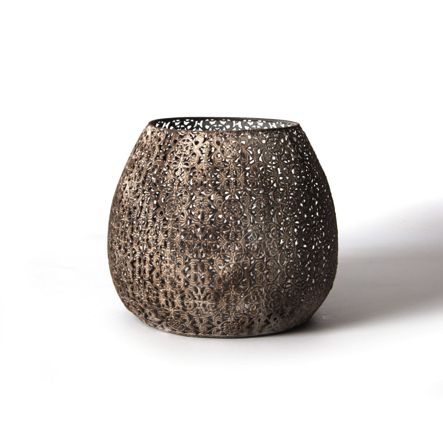 Laterne 'Dubette' aus Metall, Ø 24 cm, H 21 cm von fischer's lagerhaus