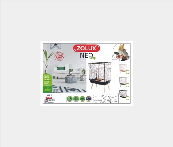 Zolux Cage black Neo Cozy large rodents H80