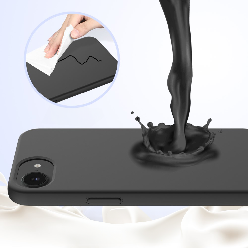 iPhone 16e Silikon Case Hülle - Dunkelrot