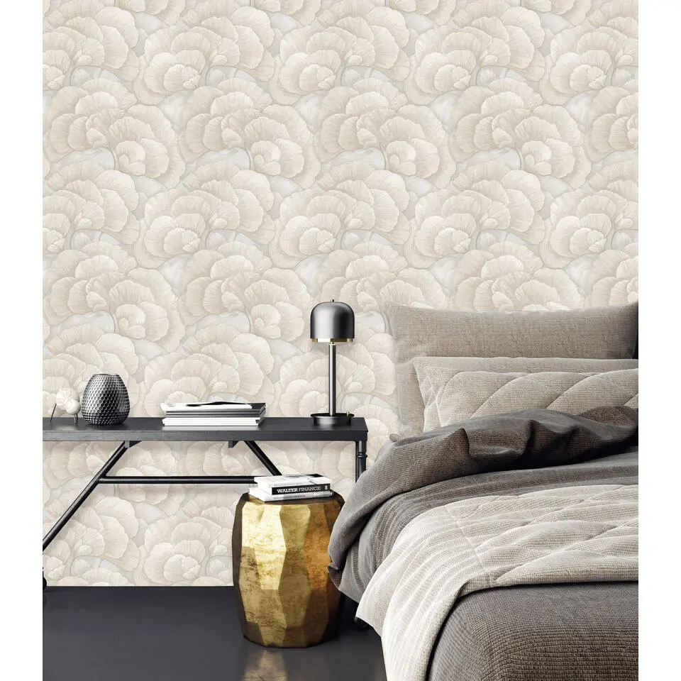 Dutch Wallcoverings Vliesbehang Renaissance blossom - grijs - 10,05m x 53cm