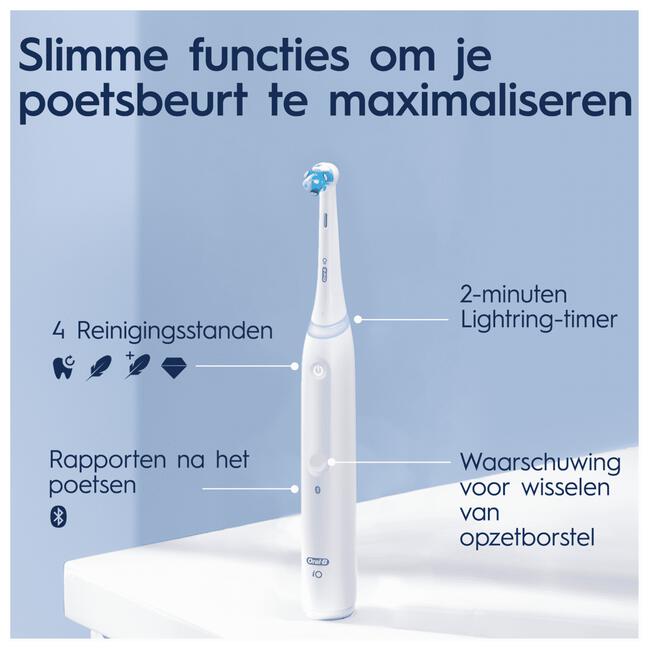 Oral-B iO 4S Wit Elektrische Tandenborstel By Braun