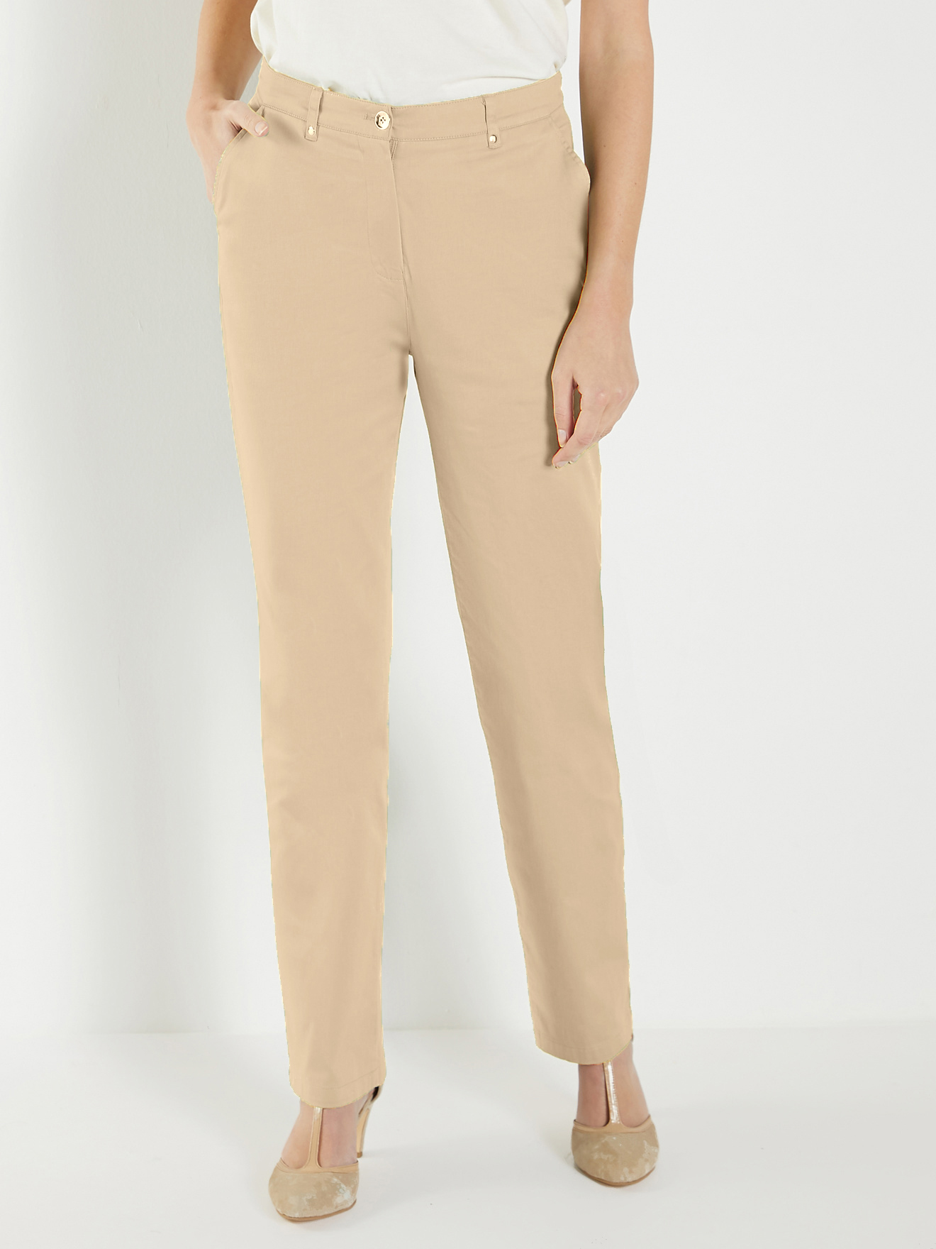 Pantalon gainant coupe taille haute