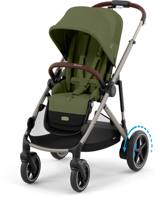 Cybex e-GAZELLE S Sportsvogn, Taupe/Moss Green