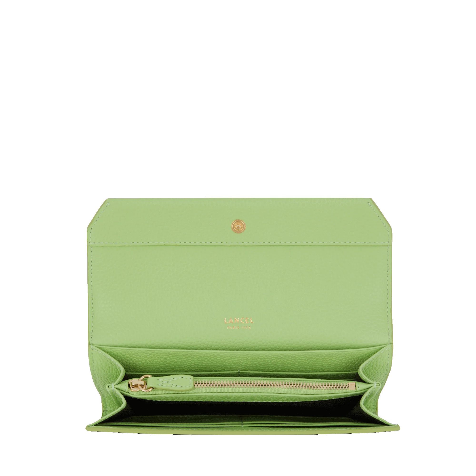 Portefeuille slim rabat Ninon de Lancel-Vert pomme