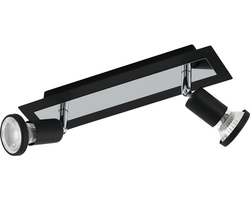 LED plafondspot 5W 400 lm 3000 K 38° L 30 cm zwart/chroom