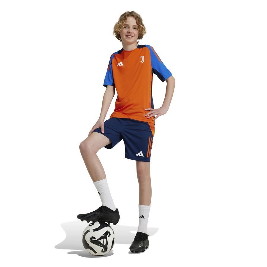Juventus Short d'Entraînement Tiro 24 - Bleu/Orange Enfant